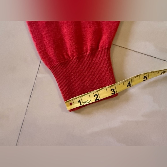 Vintage Byford V Neck Sweater Men XL Red Pullover Casual Jumper Travel Real Wool - Picture 11 of 16